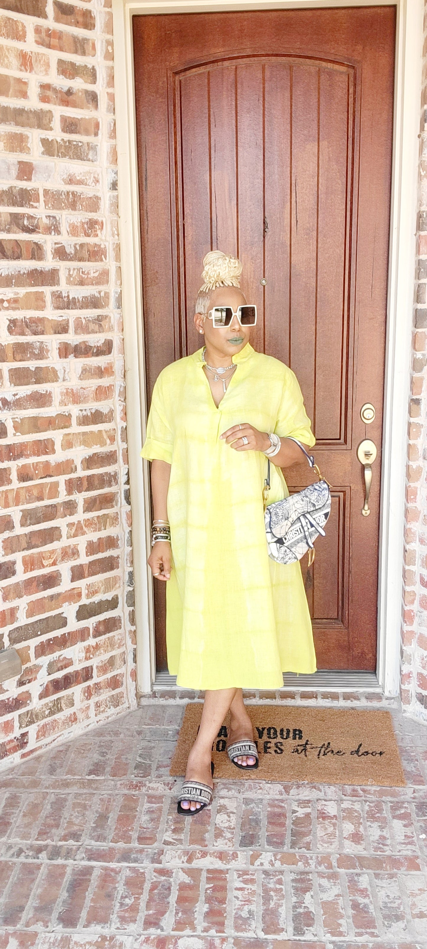 Sunshine Tie-dye Linen Dress