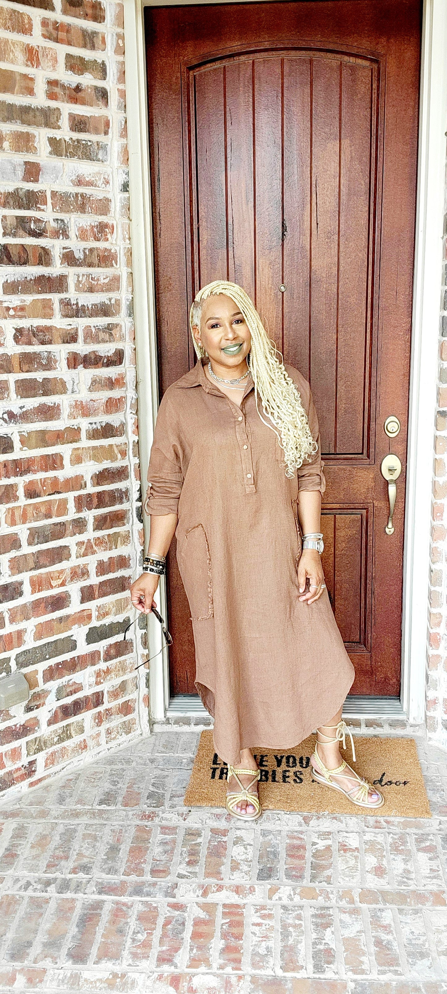 After Hours Linen Dress