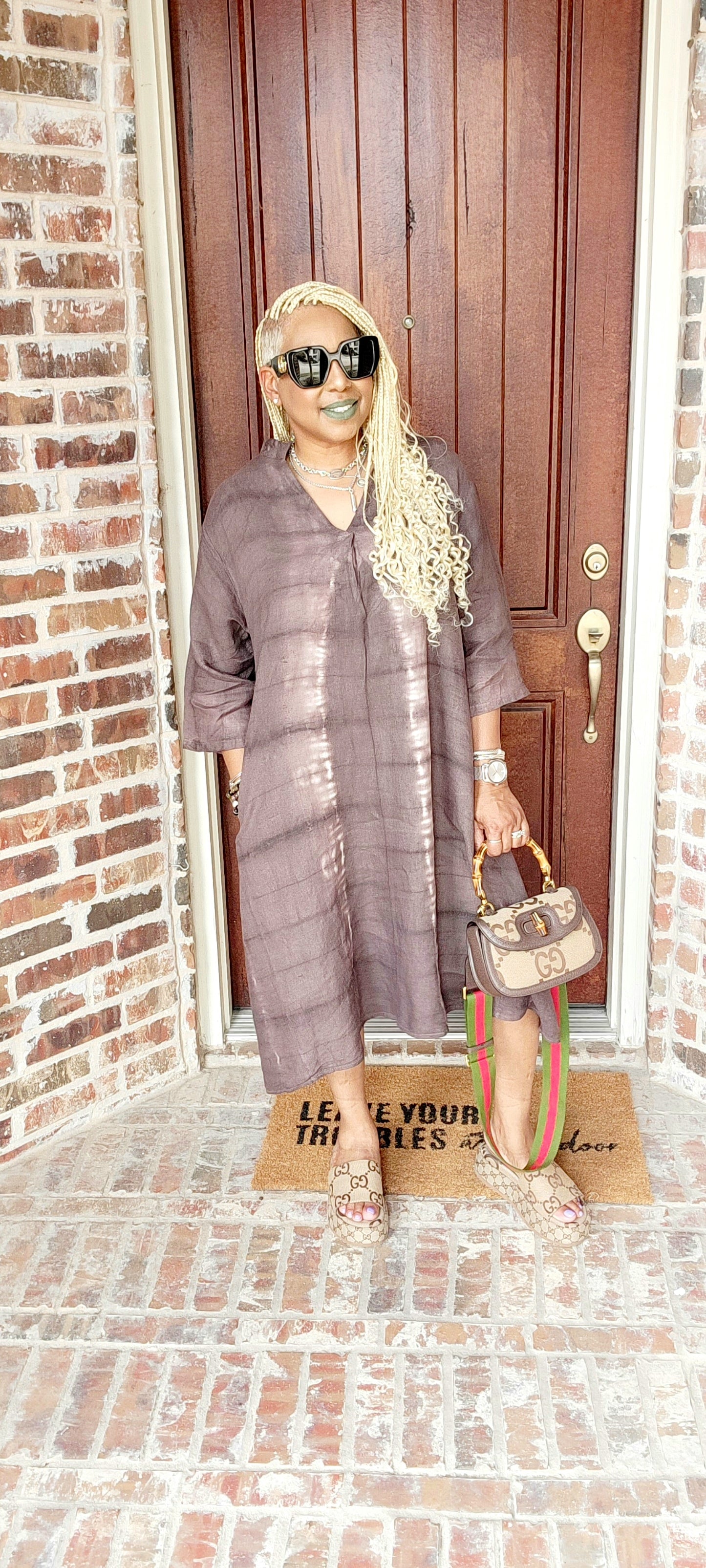 Sunshine Tie-dye Linen Dress