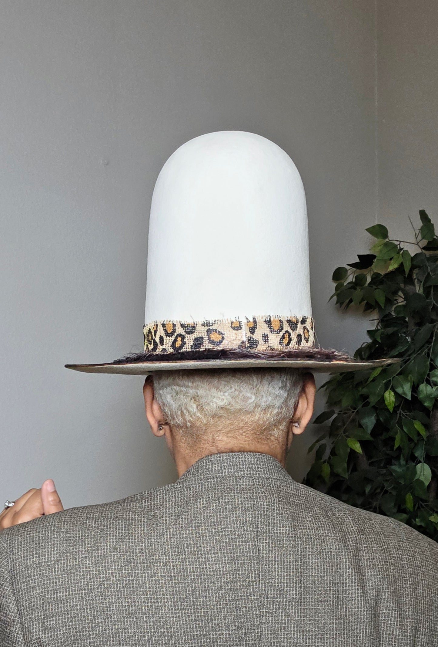 Leopard top hat