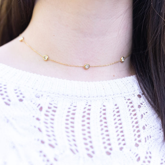 GOLD STATION NECKLACE
