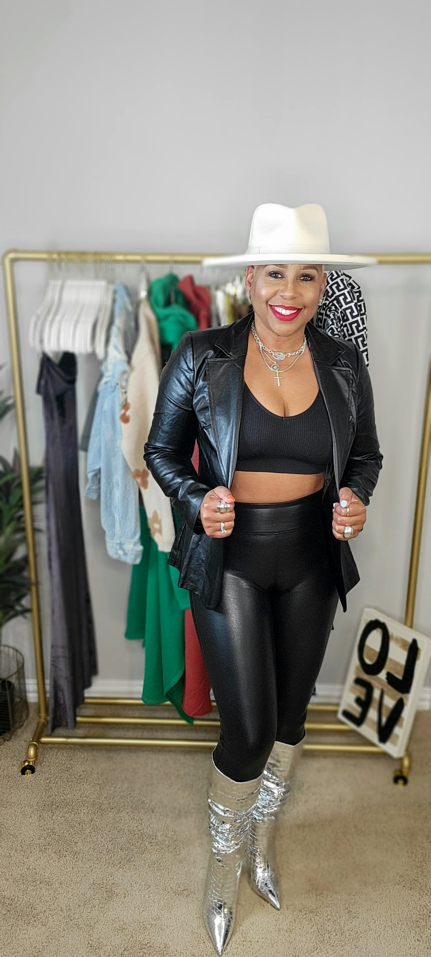 Vegan Leather Legging (S-XL)