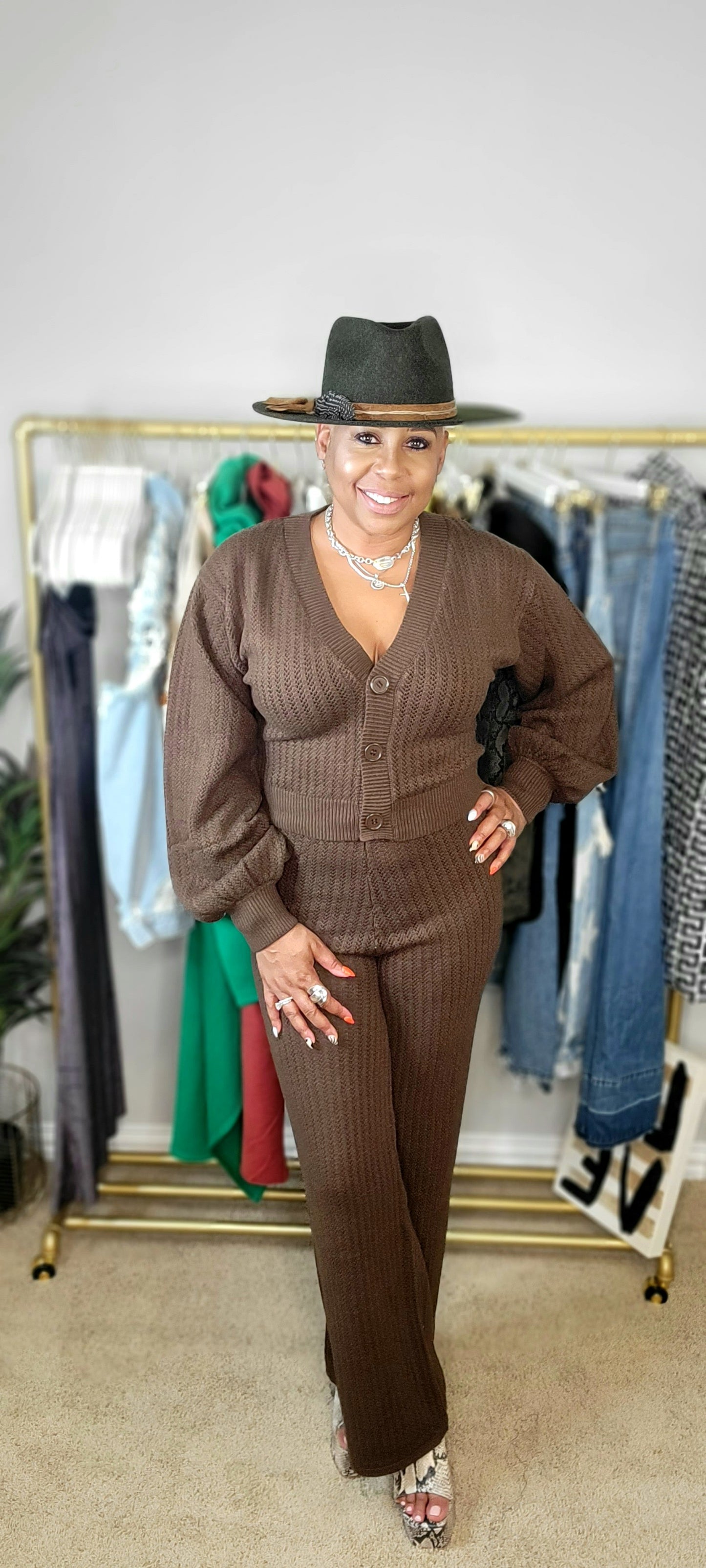 Pointelle Lounge Set