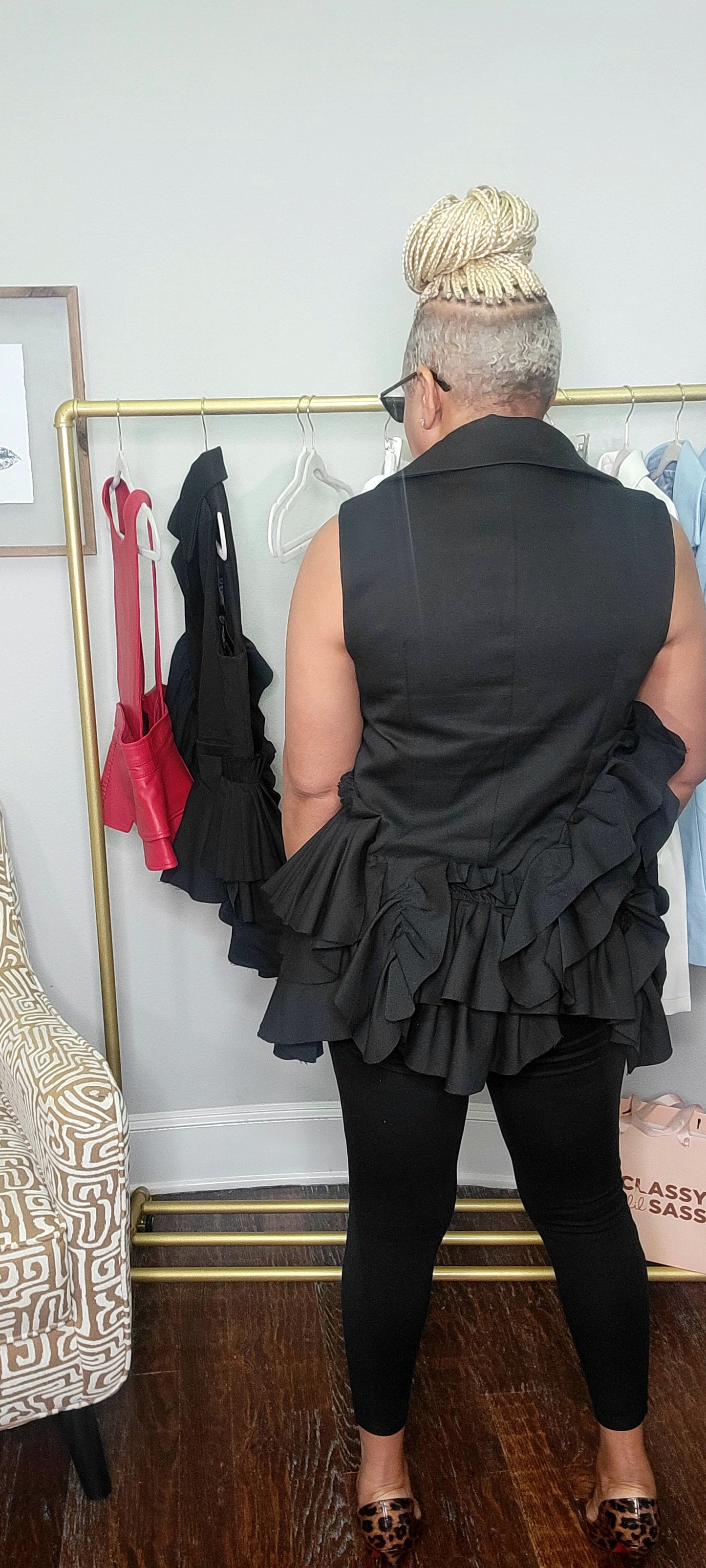 Hey Chic Ruffle Vest