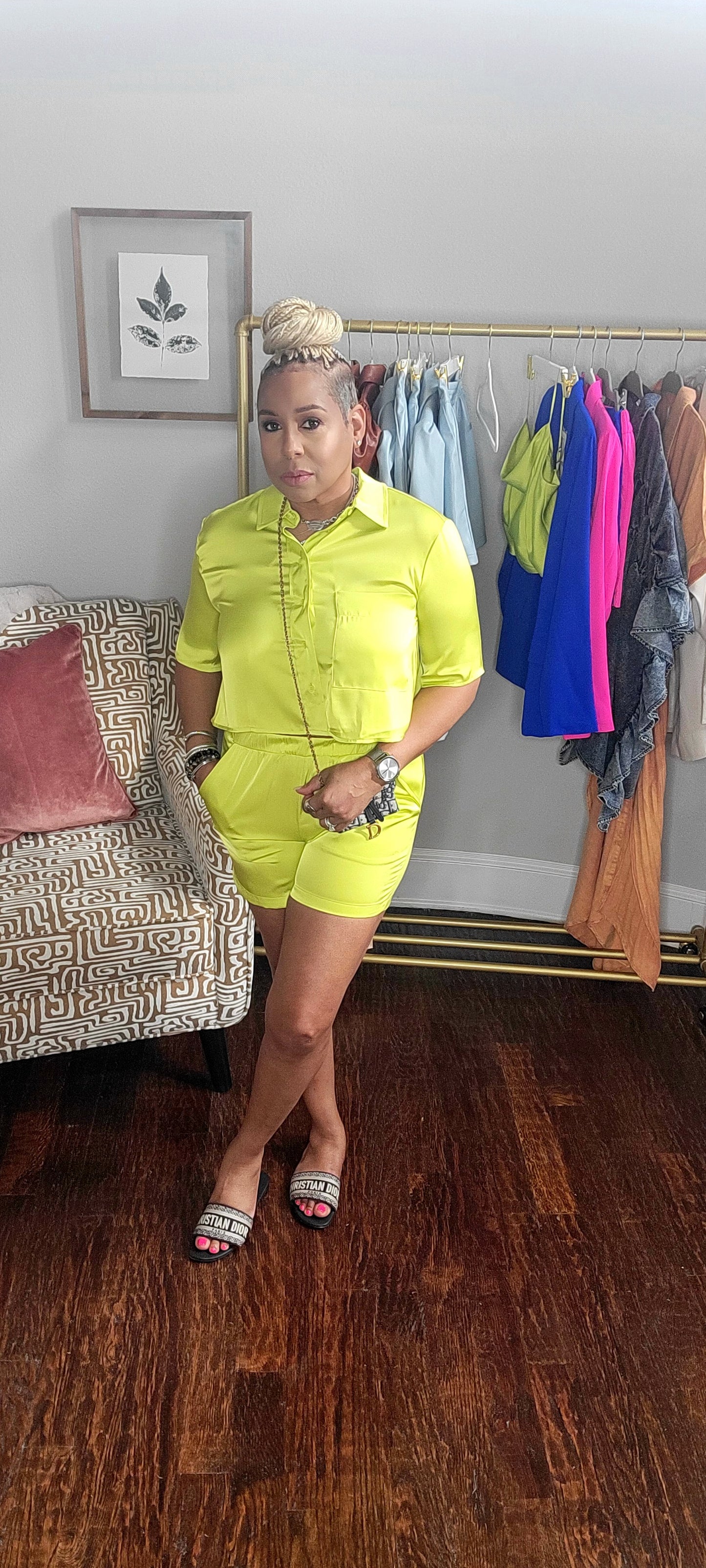 Sunshine Satin Shorts