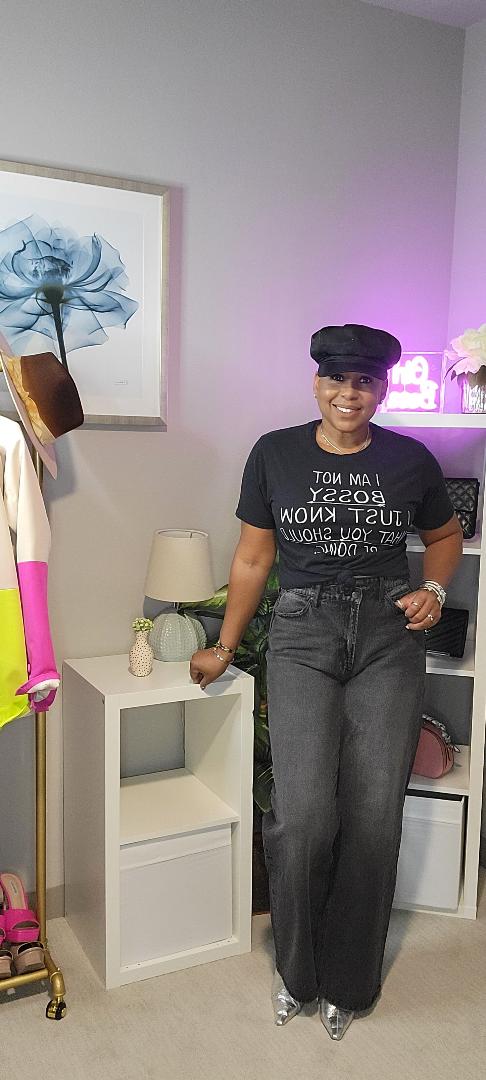 Criss Cross Black Jeans