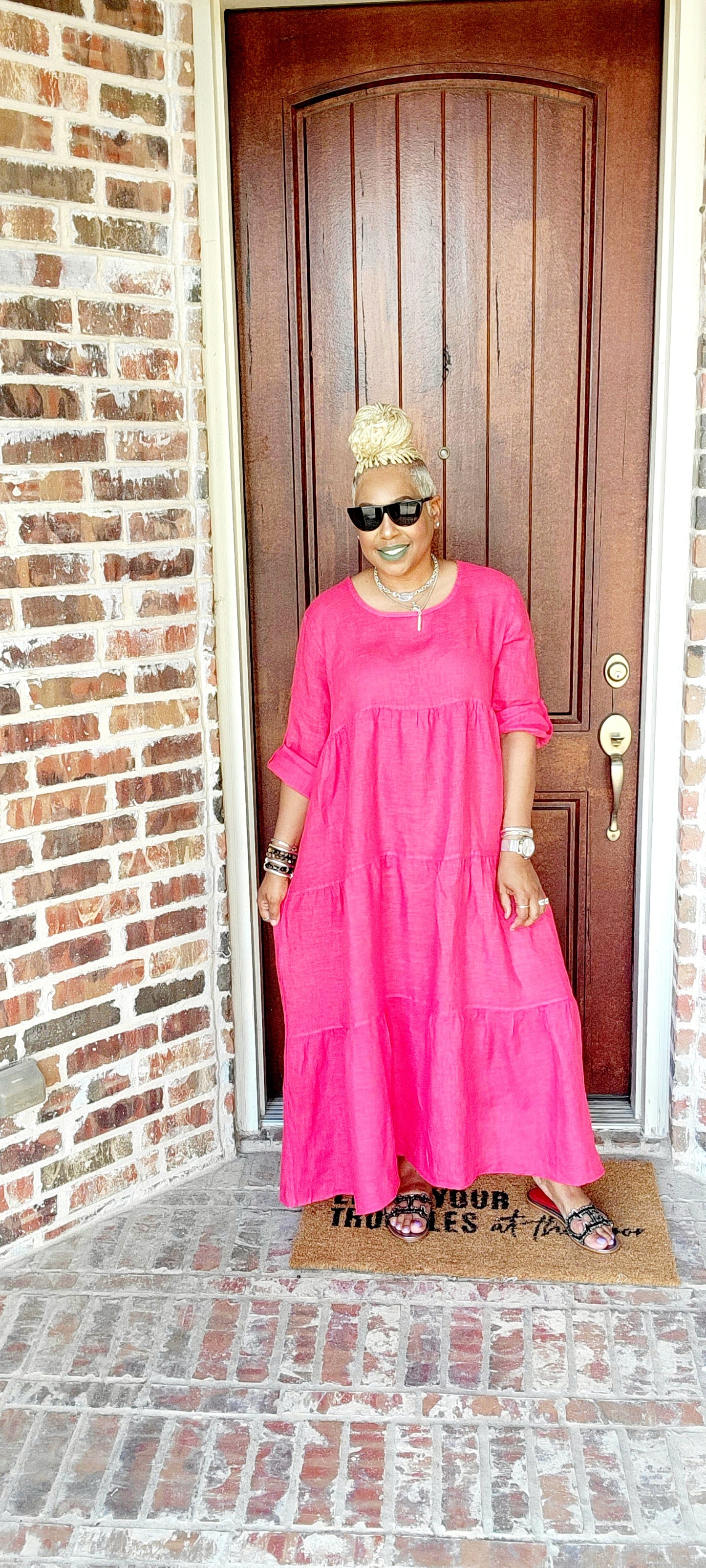 Carmen Linen Dress
