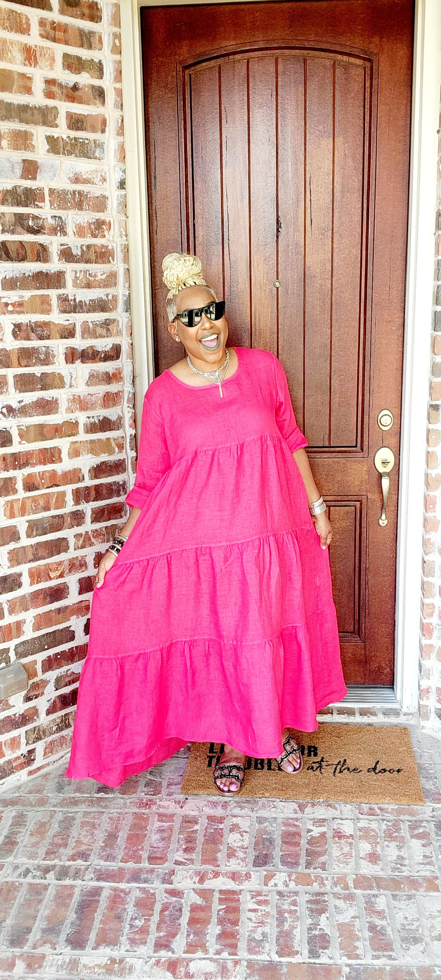 Carmen Linen Dress