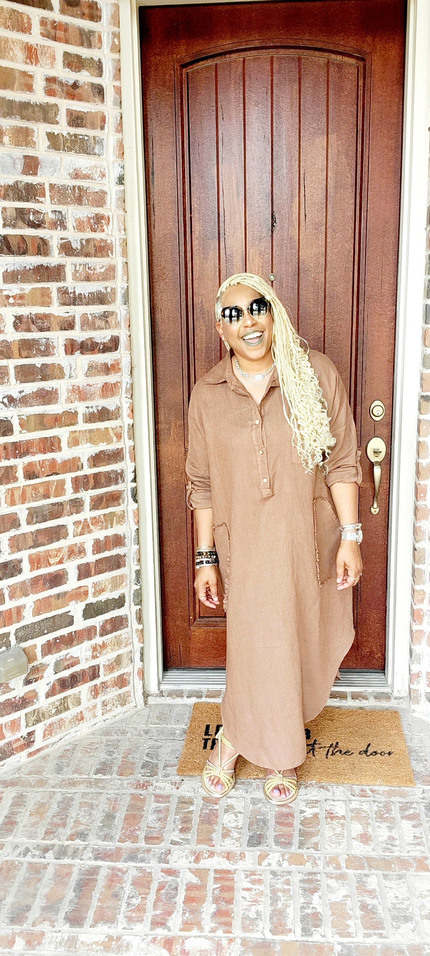 After Hours Linen Dress
