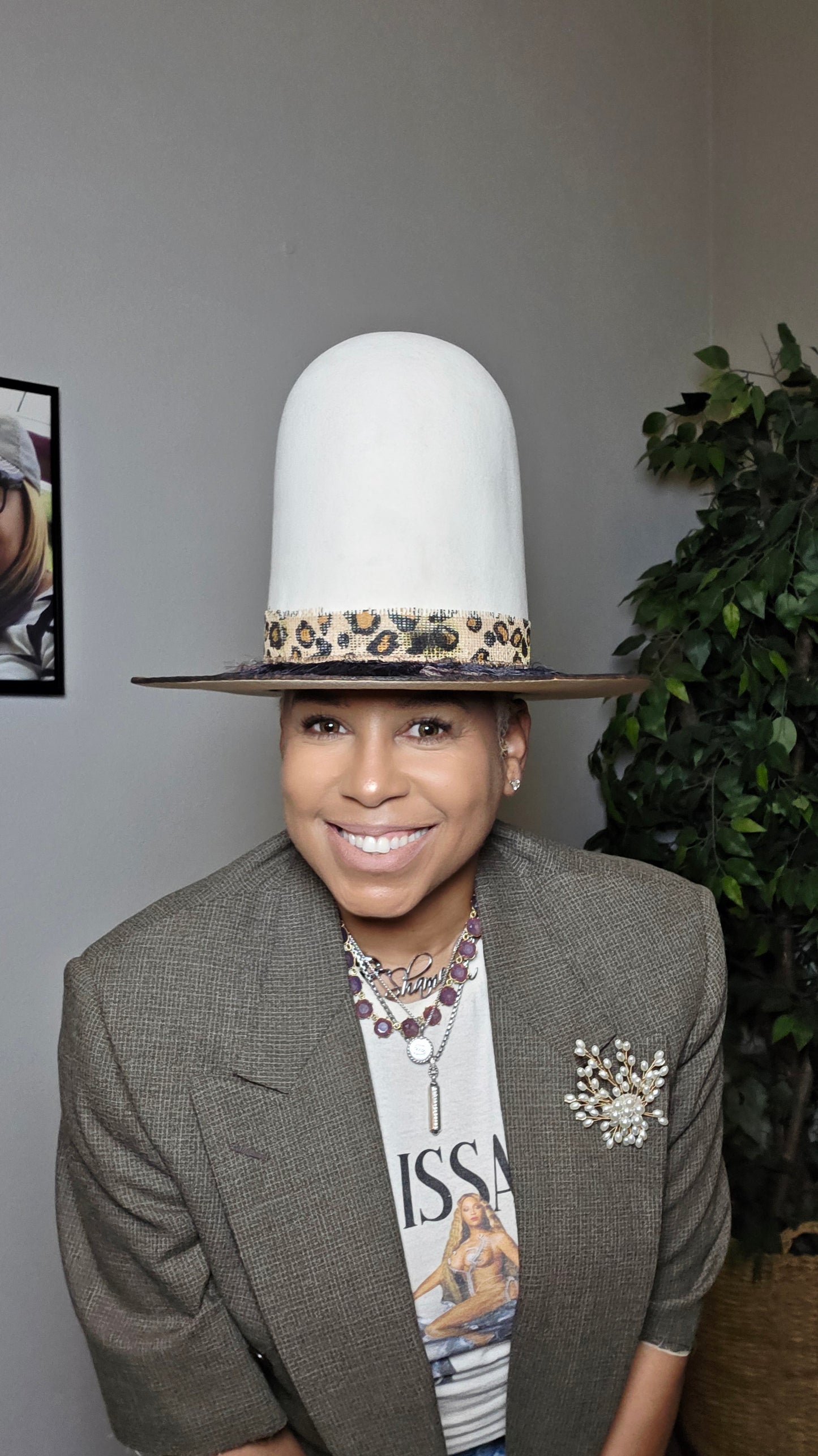 Leopard top hat