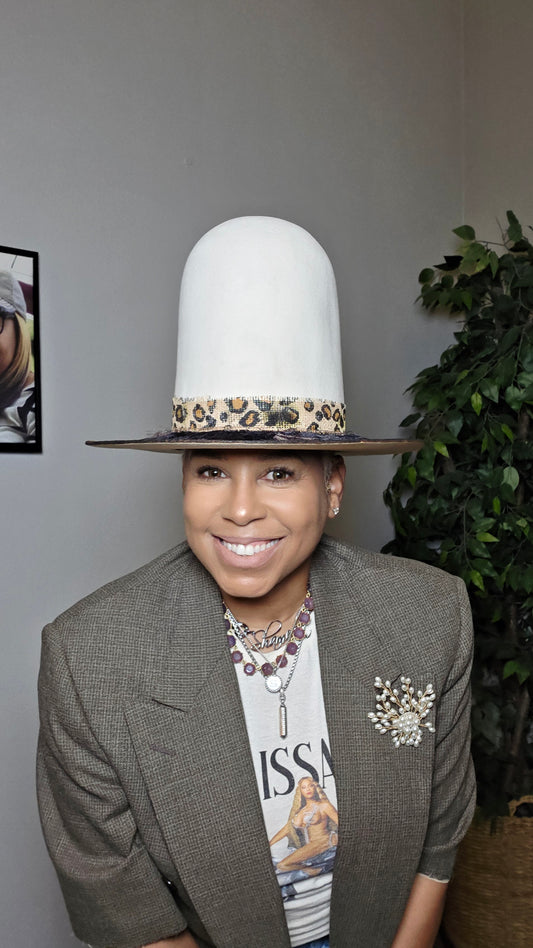 Leopard top hat