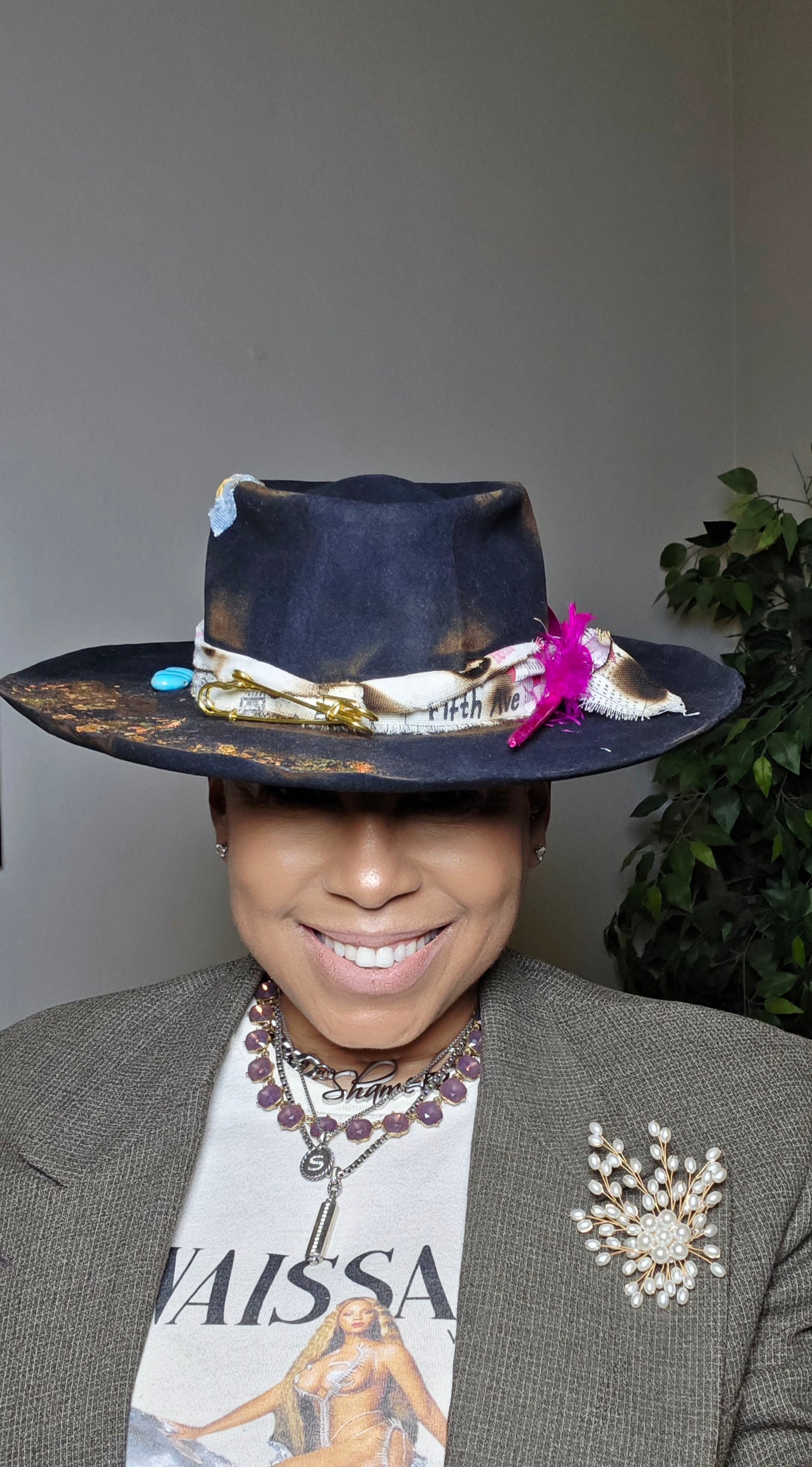 Blue light hat