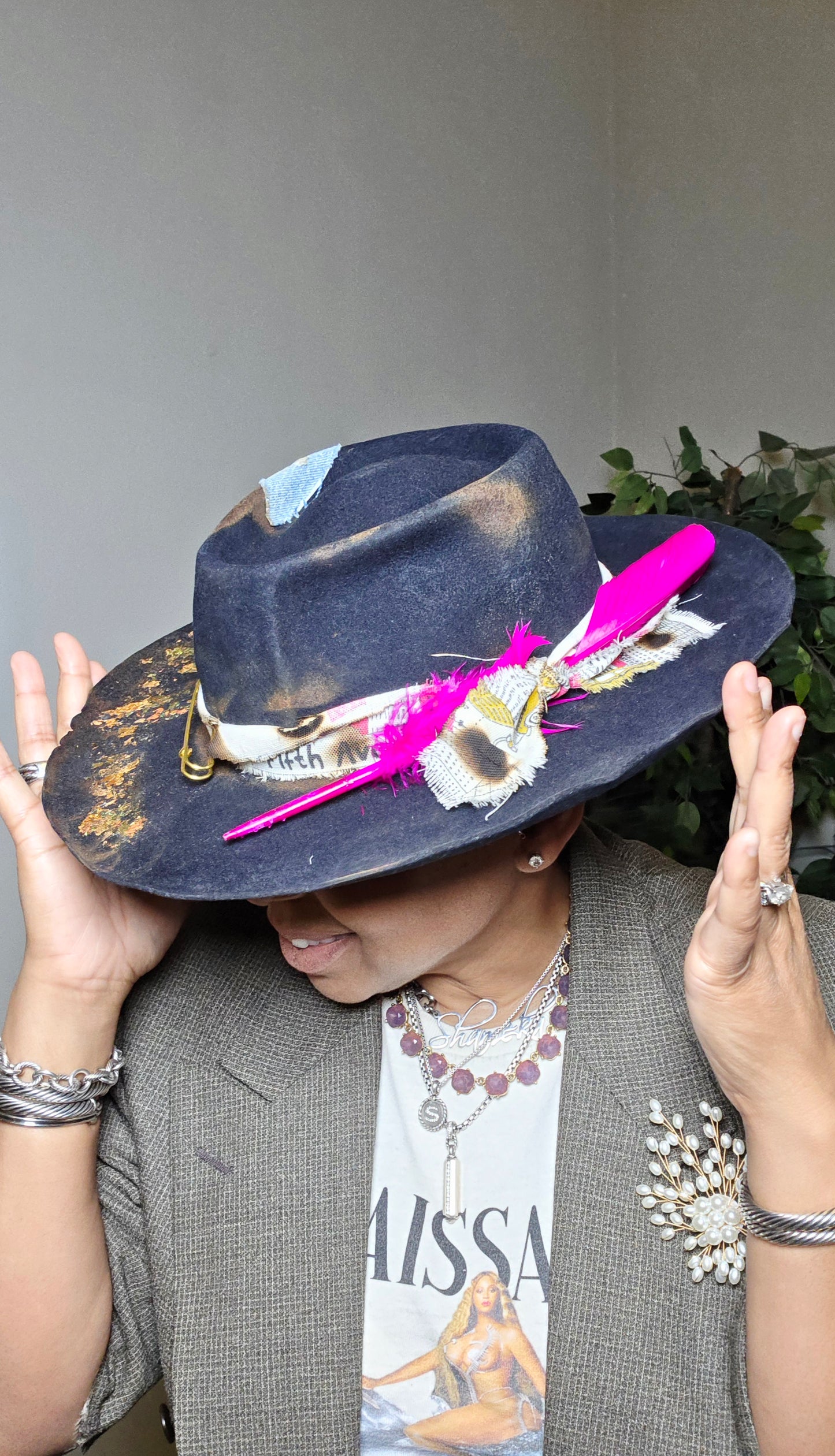 Blue light hat