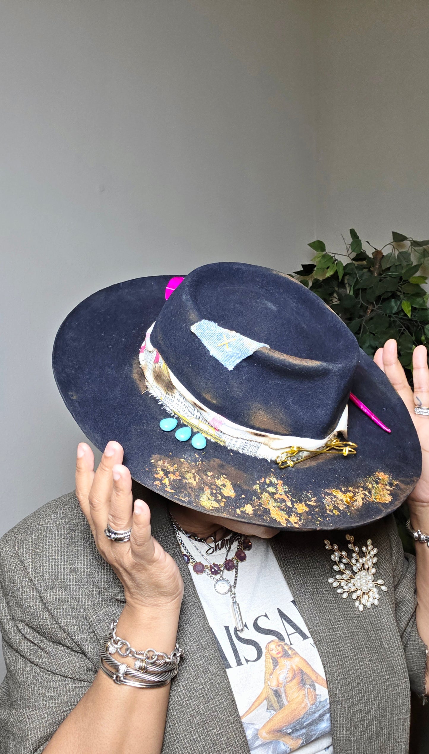Blue light hat