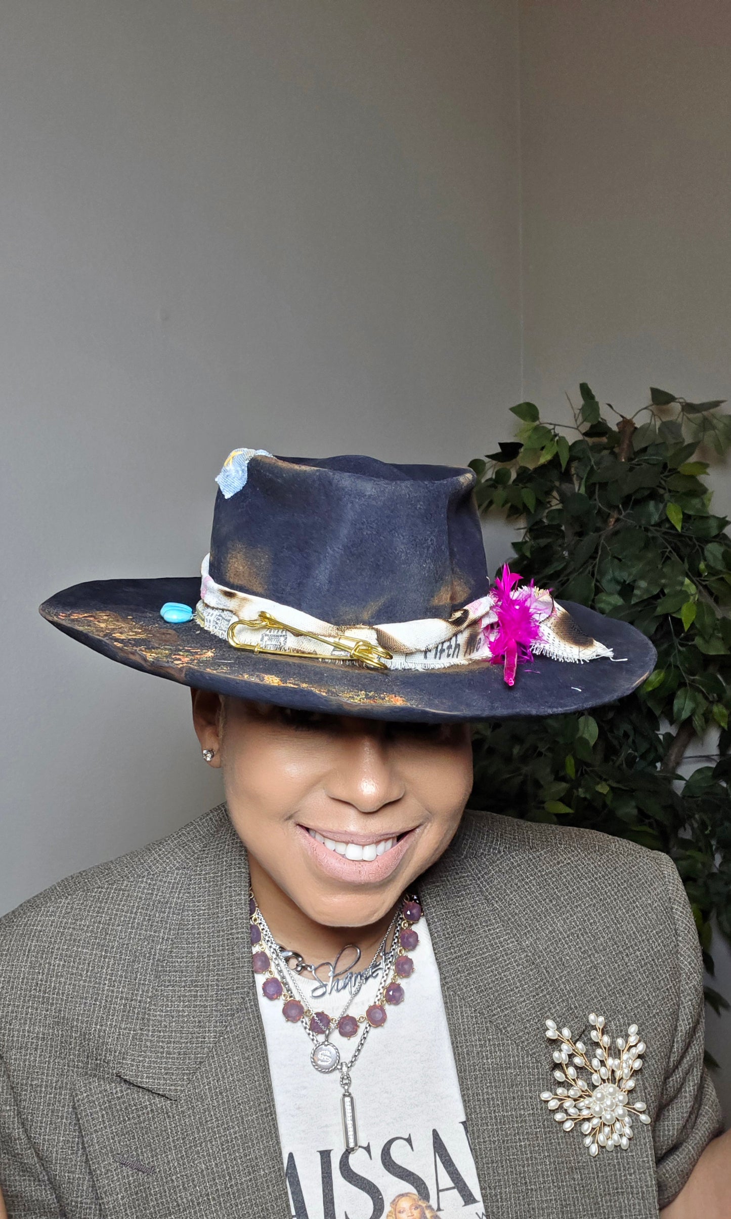 Blue light hat
