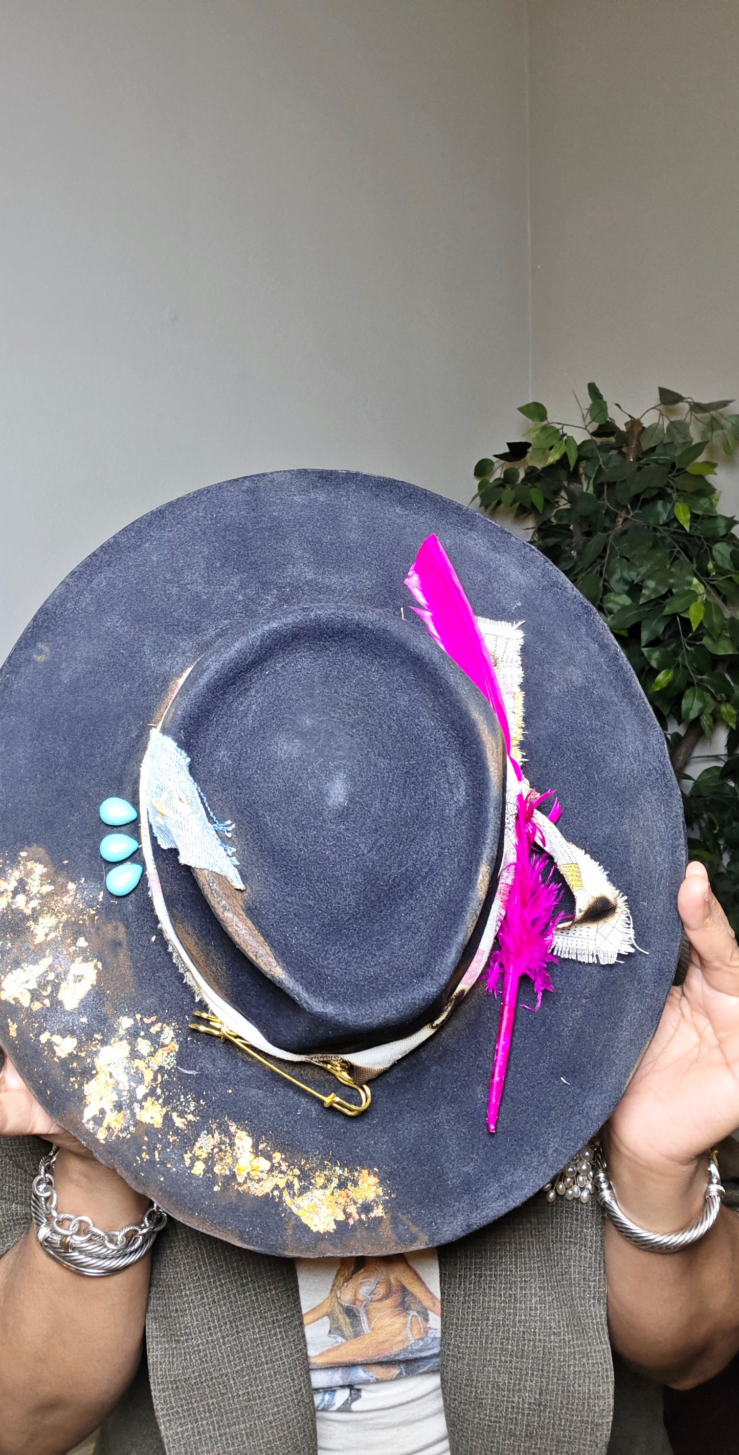 Blue light hat