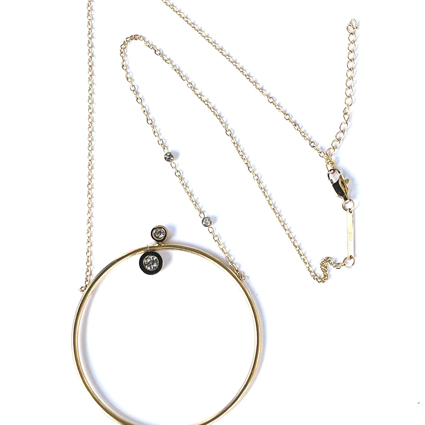 WHAT GOES AROUND CIRCLE NECKLACE