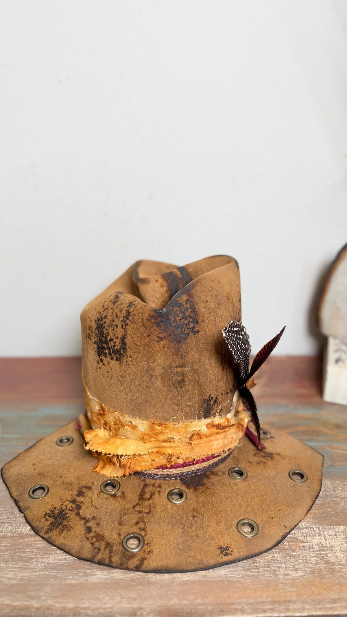 Smoked Timber Fedora Hat