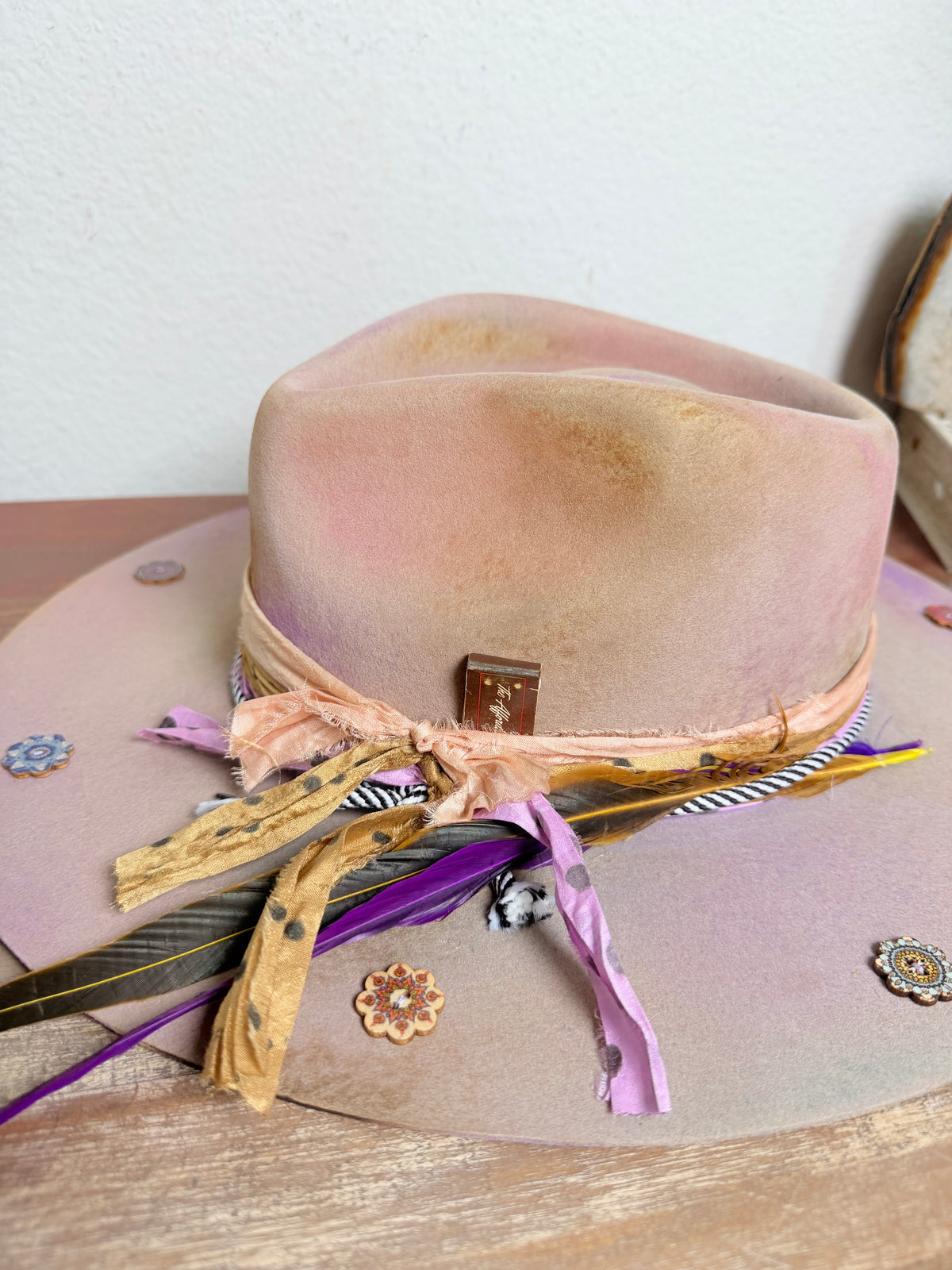 Painted Petals Fedora hat