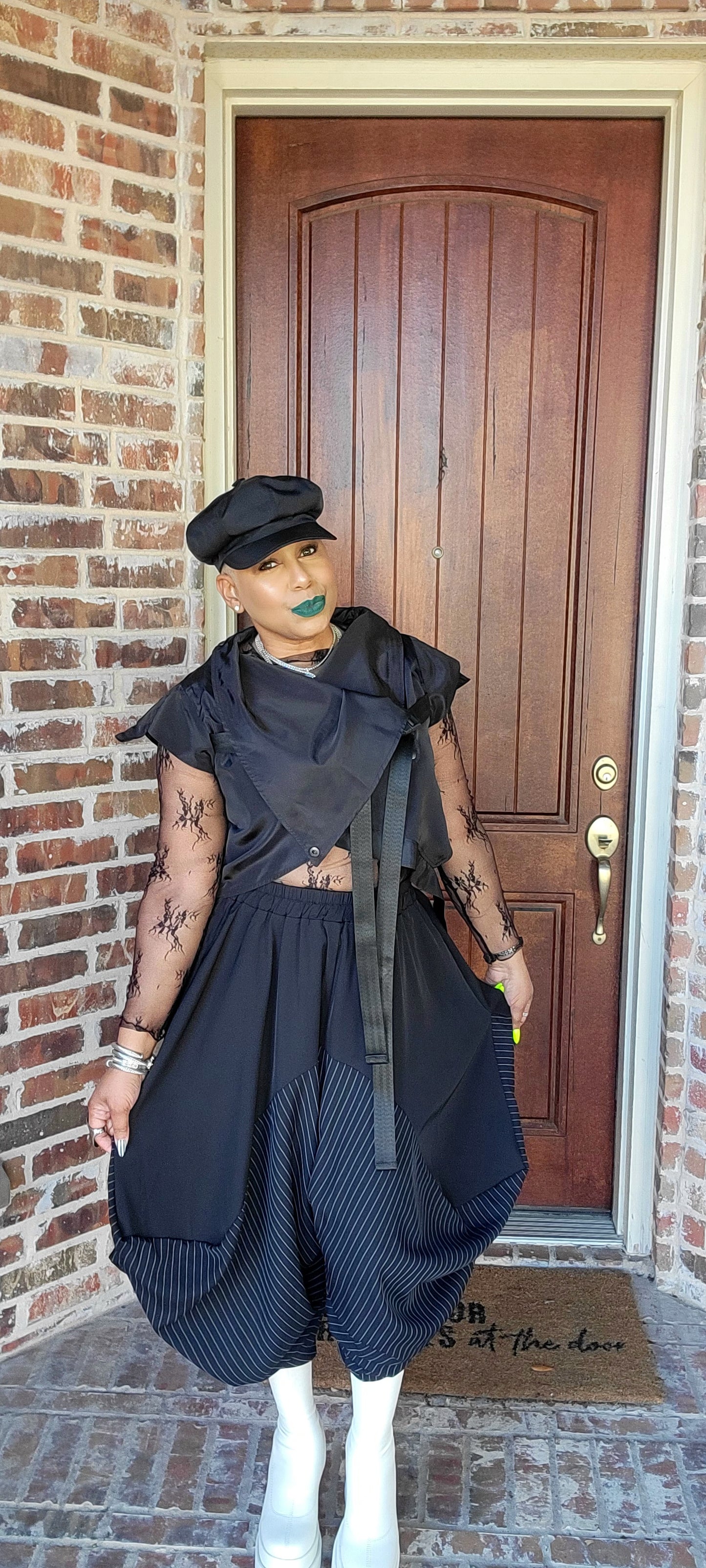 Pinstripe Wide leg pants